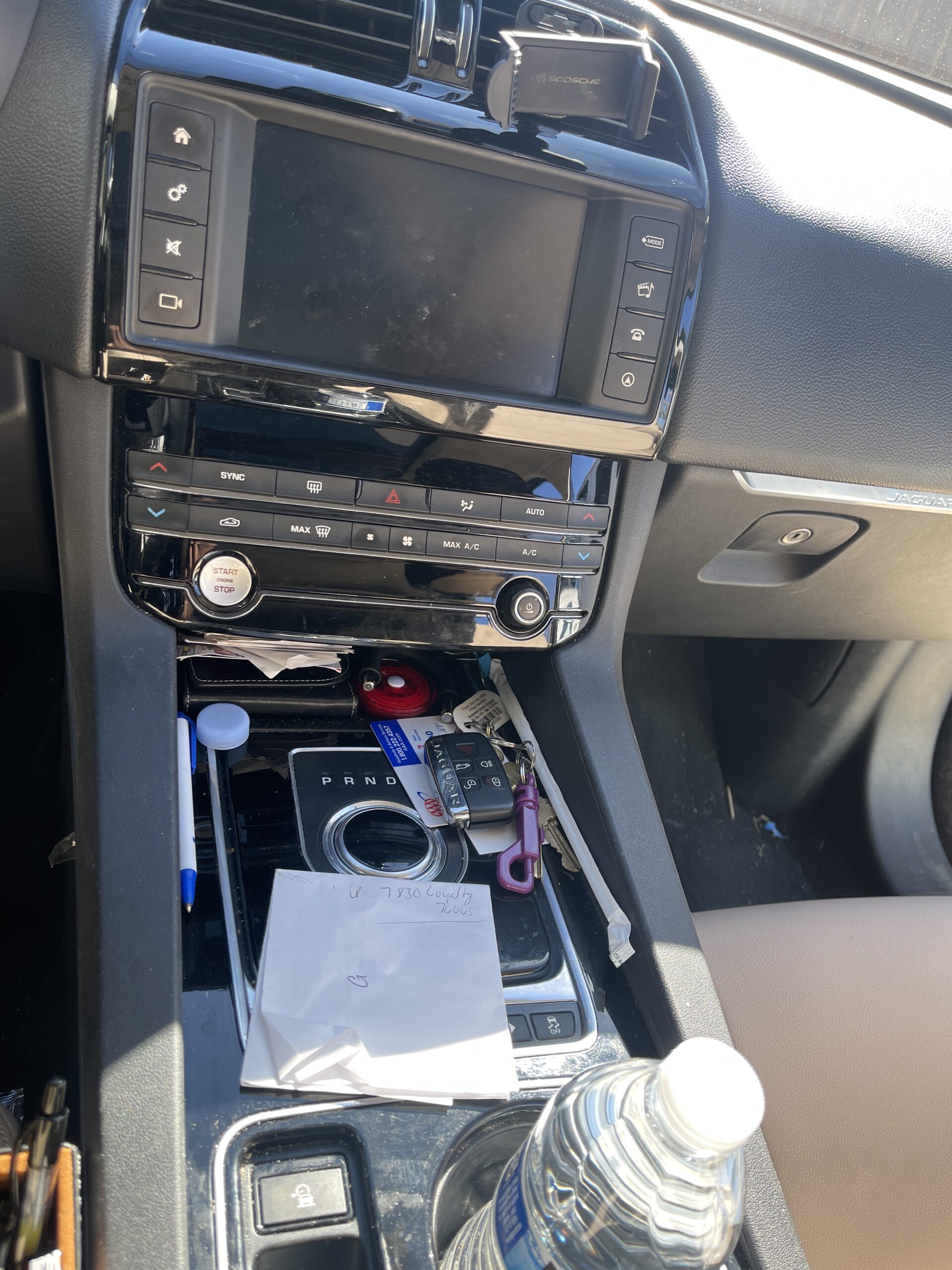 2017 Jaguar F-Pace Center Console - Dirty